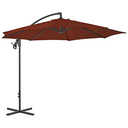 Susany Sombrilla Voladiza con Poste Sombrilla Parasol para Terraza Jardín Balcón Piscina Patio Protección Solar UV con Ventilación y Sistema de Manive en oferta
