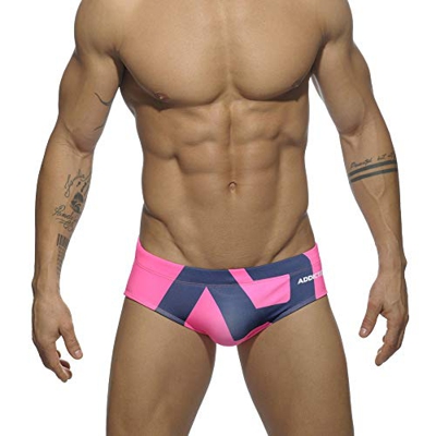 HZQIFEI Bañadores De Natación para Hombre Shorts de Baño Playa Calzoncillos Trajes De Baño Deporte Secado Rápido Moda Shorts (Rosa, L)