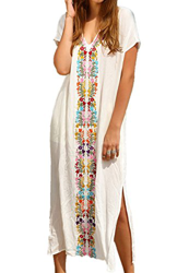 LikeJump Vestido de Playa Kaftan Kimonos Pareos Bohemia Cover Ups para Mujer en oferta