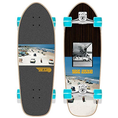 Long Island Florida 29.5"x9.5"x16.5" Surfskate Skateboard, Adultos Unisex, Multicolor (Multicolor), 9,5" x 29.0