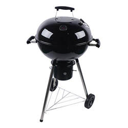Acesunny Barbacoa redonda de carbón vegetal, compacta, parrilla de mesa de 47 cm, barbacoa de carbón vegetal y termómetro, barbacoa redonda de pie, ba precio