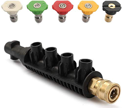 Rhino Gadget - Juego de 5 boquillas para lavadora a presión con fijación Karcher y cambio de conexión rápida para Karcher Serie K K2 K3 K4 K5 K6 K7 en oferta