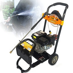 Limpiador de alta presión de gasolina, 7,5 CV, limpiador de superficies de jardín con motor OHV y 5 boquillas de limpieza (2465 psi, 7,5 CV, 3600 rpm, en oferta