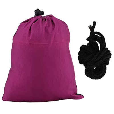 Restokki Hamaca con Correa para árbol, portátil, Viaje para Acampar, Hamaca Doble, Cama Colgante con Correa para árbol(Purple Fight Dark Green)