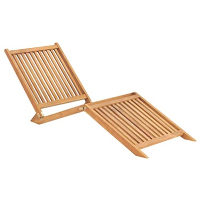 vidaXL Tumbona de Madera Maciza de Teca
