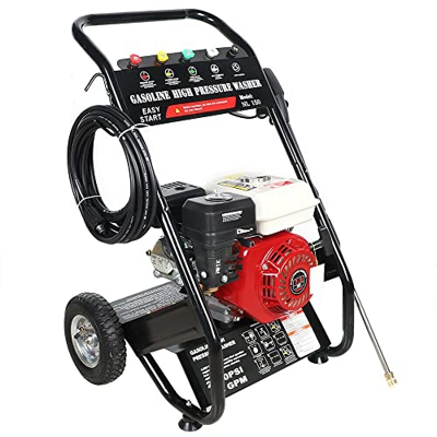 Limpiador de alta presión de gasolina 6,5 HP para lavadora con motor de gasolina 3400 r/min, 170 – 190 bar
