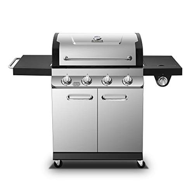Dyna-Glo DGP483SSN-D Premier - Parrilla de gas natural, 4 quemadores, acero inoxidable