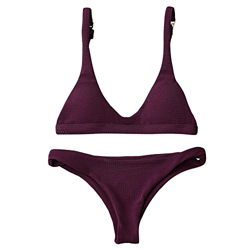ZAFUL Mujer Bikini Conjuntos Trajes de baño (M, Fucsia) características