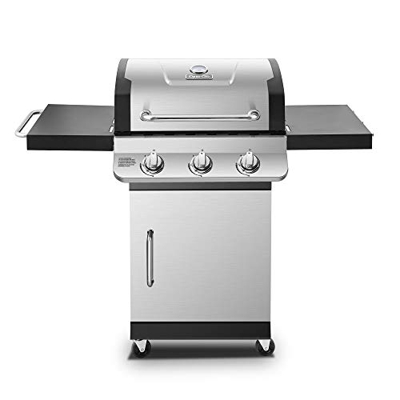 Dyna-Glo DGP397SNN-D Premier Parrilla de gas natural de 3 quemadores, acero inoxidable