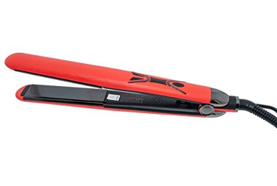 Plancha de Pelo Profesional Placas Estrechas de Cristal de Titanio y Bordes Redondeados Crystal Coral By AGV, único