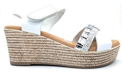 Sandalia Blanco Cruzado (Piel) 4706 (Blanco, 39) precio