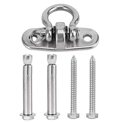 Gancho para Hamaca, Hebilla Oscilante Anticorrosión Resistente con Soporte de Carga con Tornillo para Madera para Hamacas para Uso en Exteriores(Estil