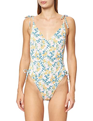 Women' Secret Trikini BAÑADORES Bikini, Estampado Blanco, L para Mujer