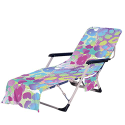 Zhuzhugege Silla de salón Toalla de Playa Estampado de Leopardo Animal Toallas de Cama Solar portátiles con Bolsillos Secado rápido para jardín al Air precio