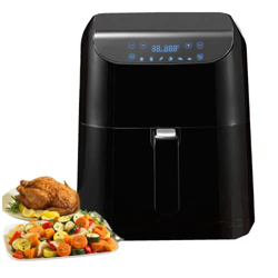5.5L Freidora sin Aceite, 1700W Freidora de Aire Panel táctil 6 Modos, Pantalla LED Tactil, Gran Cesta Cuadrada y Libro de Recetas Incluidos, sin BPA  características
