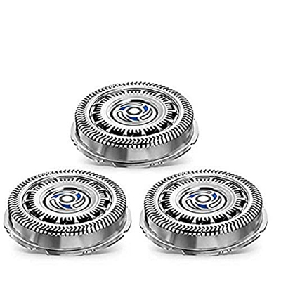LINGJIONG 3 unids cabezas de afeitar de repuesto para SH70 S7310 7370 7530 7720 7780 S7000, cabeza de afeitar eléctrica reemplazo cabezas de afeitar p