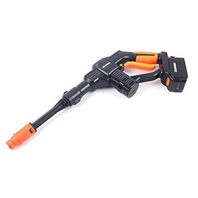 Limpiador alta presión batería, 20V 130psi limpiador alta presión inalámbrico pistola presión incluye batería ion litio 20 V, cargador corriente alter
