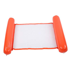 Sicerk Cama Flotante Inflable para Piscina, Hamaca de Agua Portátil Más Grande Y Gruesa, Piscina de Verano para Hombres Y Mujeres Junto Al Mar(Naranja en oferta