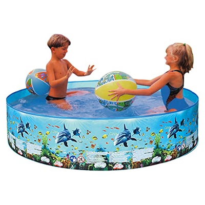 Ganmek Piscina Redonda para Niños | Piscina Infantil Plegable portátil | Piscina Infantil Redonda para niños, para Interior y Exterior, para Mascotas,