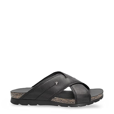 PANAMA JACK Sandalias de Hombre Salman C14 Napa Grass Negro/Black 43 EU