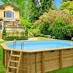 Piscina de madera Domingo 2 607 x 395 x 131 cm madera nórdica piscinas jardín decoración madelux características
