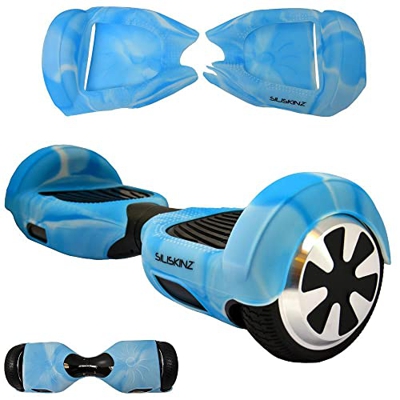 SILISKINZ® Cubierta de la Caja de la Jalea del silicón de Hoverboard de 360 ​​Grados - para 6.5"Sleg de la Rueda de Swegway 2 (Brillan EN LA Oscuridad