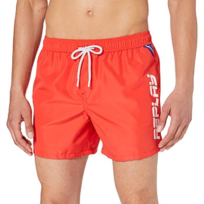 REPLAY LM1078.000.82972R Baador para Hombre, 456 Naranja Brillante, M