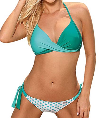 Bikini Mujer Push Up con Relleno Conjuntos Brasileño Sexy Traje de BañO Push-up Ropa de Playa Dos Piezas