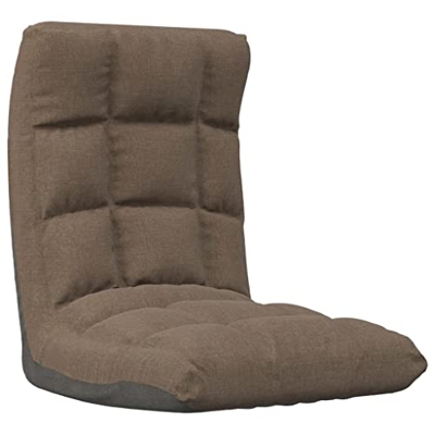 vidaXL Tumbona de Suelo Plegable de Tela Gris Taupe