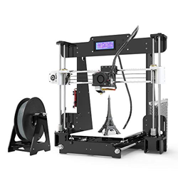 Anet Impresora 3D A8, Boquilla de 0,4 mm de autoensamblaje, Cama Caliente de aleación de Aluminio 2004, Impresora 3D de Escritorio LCD Reprap i3 con H en oferta