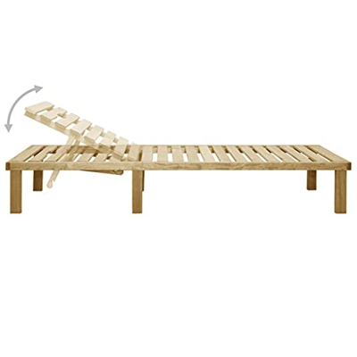 Zerone Tumbona, Tumbona de Madera para Familia para Jardín