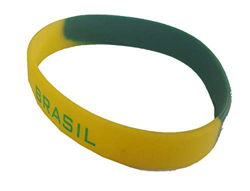 Supportershop - Pulsera de Silicona brasileña Unisex para Adulto, Color Verde en oferta