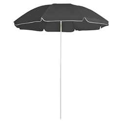 Beyamis Sombrilla de jardín con Poste de Acero Antracita 180 cm precio