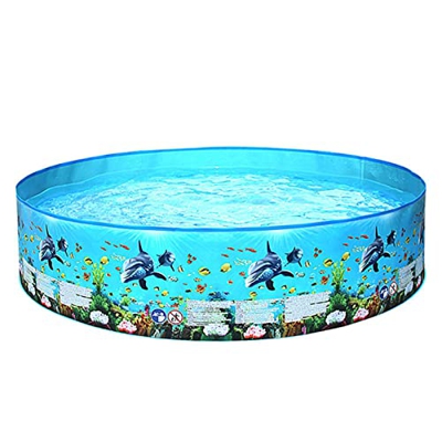 Aibyks Piscina portátil para niños: Piscina Plegable para niños, Piscina Redonda sobre el Suelo, Piscina para bebés, Piscina para Perros, bañera para 