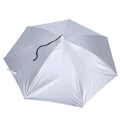 Aoutecen Sombrilla con Gorra, Sombrilla Plegable, Sombrilla con Sombrilla para Acampar para Personas(Banco Exterior Interior Azul Real)