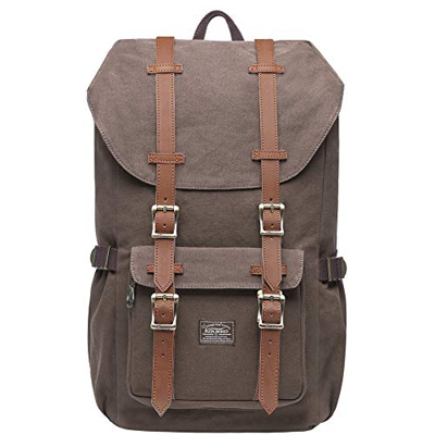 KAUKKO Mochilas Tipo Casual Compartimento para 15" Portátil 22 litros CAFÉ