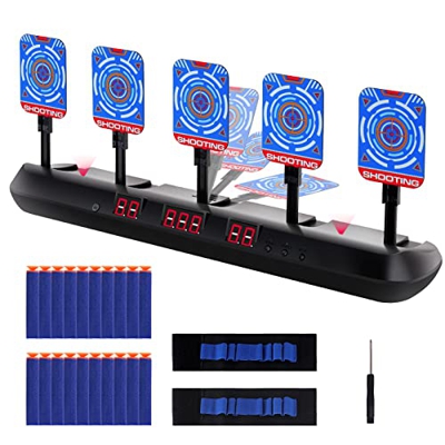 AISIPRIN Objetivo Digital Electrónico para Pistolas Nerf con Restablecimiento Automático,Objetivo de Efecto de Sonido Inteligente Digital para Niños