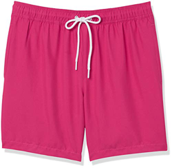 Amazon Essentials 7" Trunk Fashion-Swim-Trunks, Rosa Intenso, XXL en oferta