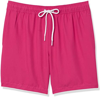 Amazon Essentials 7" Trunk Fashion-Swim-Trunks, Rosa Intenso, XXL