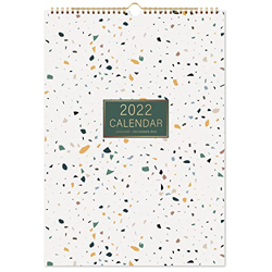 Marca Amazon - Eono Calendario de pared 2022, planificador de pared mensual para ver, de enero de 2022 a diciembre de 2022, 42,2 x 29,7 cm precio