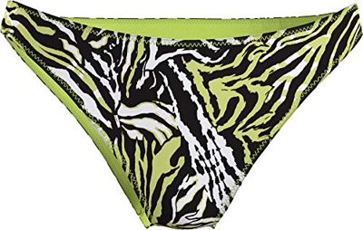 Calvin Klein Modern Bikini-Print Bragas, Tangled Tiger Direct Green, S para Mujer