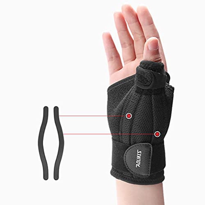Vintree Órtesis para Pulgar y Muñeca Estabilizador con Resortes Dinámicos Indicado para Tenosinovitis Crónica y Alivio del Síndrome del Túnel Carpiano