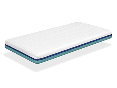 Colchon 80x160 Cama Infantil - Altura 14 CM Promo Basic - Desenfundable Ergonomico Transpirable Lavable Memory. Ideal para Cama Nido