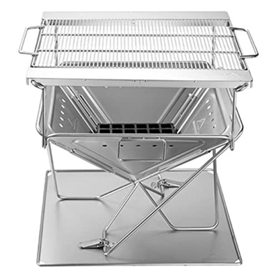 NIBEIWEISHOP Parrilla de Picnic de Campamento portátil al Aire Libre Parrilla Plegable de la Parrilla de carbón de leña Barbacoa Barbacoa Estufa al Ai