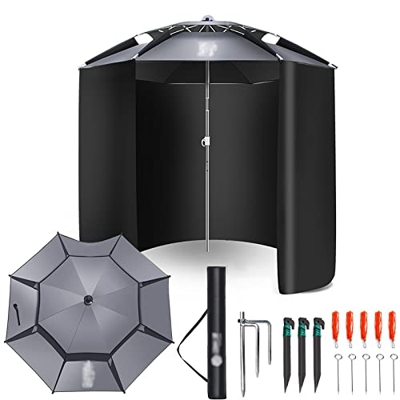 LIGUOYI Parasol For Playa Parasol Exterior 220cm/240cm/260cm Sombrilla Parasol con Función De Inclinación Altura Regulable Resistente Al Agua Y A Los 