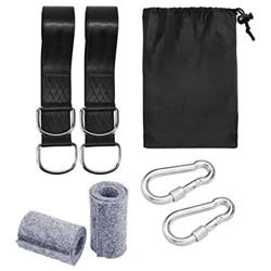 Sraeriot Conjunto de Montaje de Hamaca, Accesorio de Giro, Correa de Giro de suspensión con 2 carabines Pesados ??y Anillos D, 2 Almohadillas de prote en oferta