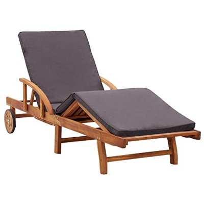Cerlingwee Tumbona, Diseño Clásico, Cojín Suave Lavable, Tumbona para Exteriores para Patio para Jardín