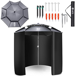 LIGUOYI Sombrillas Playa Sombrilla para Exterior 220cm/240cm/260cm Sombrilla Parasol para Jardín con Mecanismo De Inclinación Sombreado 100% Portátil  características