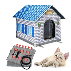 Toozey Caseta de Gato calefactable para Interiores y Exteriores, Impermeable y Aislante, un hogar Seguro para Mascotas y para tu Gato o tu pequeña Abu precio