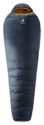 deuter Astro 500 L Saco de Dormir de plumón, Unisex-Adult, Ink-Curry, Large